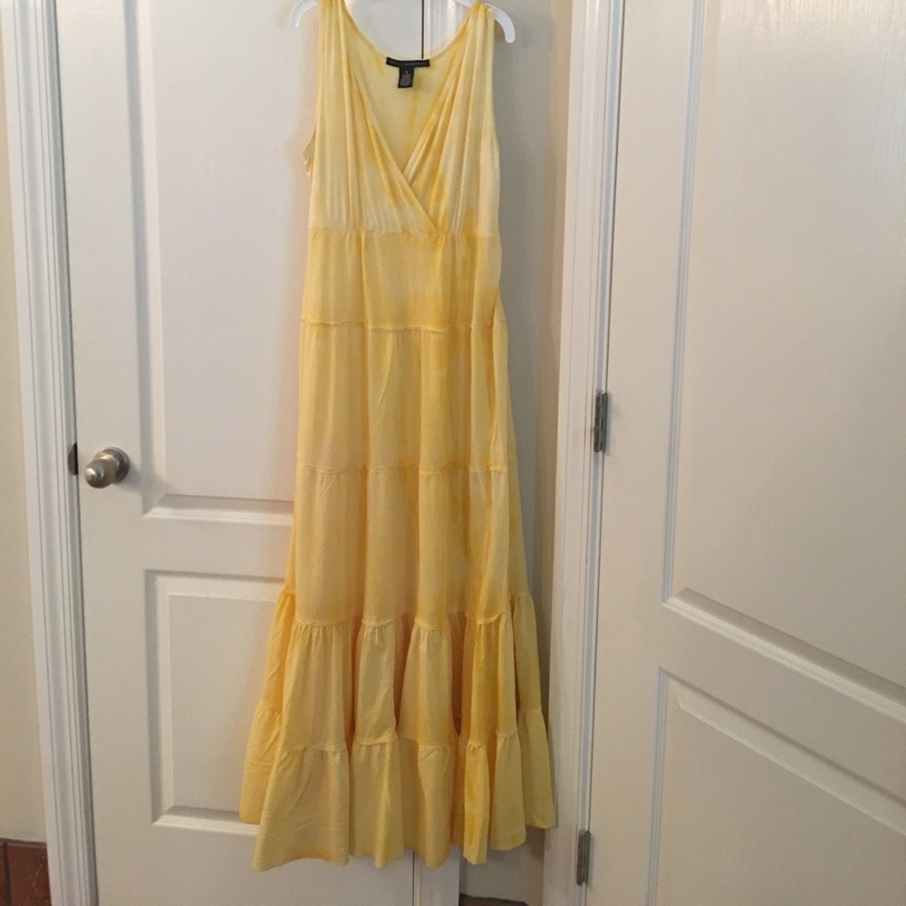 Yellow maxi dress